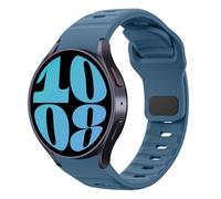 MoKo Cinturino Robusto Compatibile con Samsung Galaxy Watch 7 FE 6 5 4 40mm 44mm/Watch 6 Classic 43mm 47mm/5 Pro 45mm/4 Classic 42mm 46mm, Cinturini Sportivi di Ricambio in Silicone, Blu