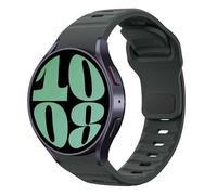 MoKo Cinturino Robusto Compatibile con Samsung Galaxy Watch 7 FE 6 5 4 40mm 44mm/Watch 6 Classic 43mm 47mm/5 Pro 45mm/4 Classic 42mm 46mm, Cinturini Sportivi di Ricambio in Silicone, Grigio Siderale