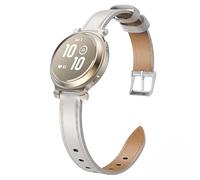 MoKo Cinturino Sottile in Pelle Compatibile con Garmin Lily 2 Active per Donna, Elegante Cinturino in Pelle Pieno Fiore Sottile per Orologio Garmin Lily 2, Beige