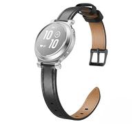 MoKo Cinturino Sottile in Pelle Compatibile con Garmin Lily 2 Active per Donna, Elegante Cinturino in Pelle Pieno Fiore Sottile per Orologio Garmin Lily 2, Nero