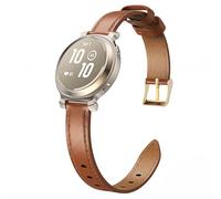 MoKo Cinturino Sottile in Pelle Compatibile con Garmin Lily 2 Active per Donna, Elegante Cinturino in Pelle Pieno Fiore Sottile per Orologio Garmin Lily 2, Marrone