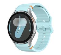 MoKo Cinturino Sportivo Compatibile con Samsung Galaxy Watch 7 FE 6 5 4 40mm 44mm/Watch 6 4 Classic 43mm 47mm 42mm 46mm/5 Pro 45mm, Cinturino in Silicone Morbido per Donna Uomo, Azzurro