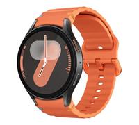 MoKo Cinturino Sportivo Compatibile con Samsung Galaxy Watch 7 FE 6 5 4 40mm 44mm/Watch 6 4 Classic 43mm 47mm 42mm 46mm/5 Pro 45mm, Cinturino in Silicone Morbido per Donna Uomo, Arancione