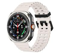 MoKo Cinturino Sportivo Compatibile con Samsung Galaxy Watch Ultra 47mm (2024) per Uomo Donna, Cinturino di Ricambio in Silicone Morbido e Traspirante, Galaxy Watch Ultra Cinturino, Luce stellare