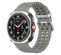 MoKo Cinturino Sportivo Compatibile con Samsung Galaxy Watch Ultra 47mm (2025/2024) per Uomo Donna, Cinturino di Ricambio in Silicone Morbido e Traspirante per Galaxy Watch 7 Ultra, Grigio verde+A
