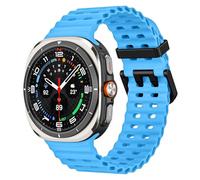 MoKo Cinturino Sportivo Compatibile con Samsung Galaxy Watch Ultra 47mm (2025/2024) per Uomo Donna, Cinturino di Ricambio in Silicone Morbido e Traspirante per Galaxy Watch 7 Ultra, Blu cielo
