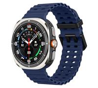 MoKo Cinturino Sportivo Compatibile con Samsung Galaxy Watch Ultra 47mm (2025/2024) per Uomo Donna, Cinturino di Ricambio in Silicone Morbido e Traspirante per Galaxy Watch 7 Ultra, Blu notte