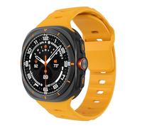 MoKo Cinturino Sportivo Compatibile con Samsung Galaxy Watch Ultra 47mm (2025/2024) per Uomo Donna, Cinturino di Ricambio in Silicone Morbido e Impermeabile per Galaxy Watch 7 Ultra, Giallo