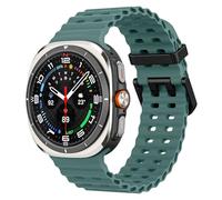 MoKo Cinturino Sportivo Compatibile con Samsung Galaxy Watch Ultra 47mm (2025/2024) per Uomo Donna, Cinturino di Ricambio in Silicone Morbido e Traspirante per Galaxy Watch 7 Ultra, Verde scuro
