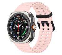 MoKo Cinturino Sportivo Compatibile con Samsung Galaxy Watch Ultra 47mm (2025/2024) per Uomo Donna, Cinturino di Ricambio in Silicone Morbido e Traspirante per Galaxy Watch 7 Ultra, Rosa nebula