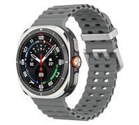 MoKo Cinturino Sportivo Compatibile con Samsung Galaxy Watch Ultra 47mm (2025/2024) per Uomo Donna, Cinturino di Ricambio in Silicone Morbido e Traspirante per Galaxy Watch 7 Ultra, Grigio Brunastro+A