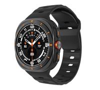 MoKo Cinturino Sportivo Compatibile con Samsung Galaxy Watch Ultra 47mm (2025/2024) per Uomo Donna, Cinturino di Ricambio in Silicone Morbido e Impermeabile per Galaxy Watch 7 Ultra, Nero