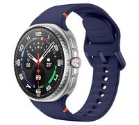 MoKo Cinturino Sportivo per Samsung Galaxy Watch 8 40mm 44mm/Galaxy Watch 8 Classic 46mm, Cinturino di Ricambio in Morbido Silicone per Uomo Donna, M/L, Blu notte