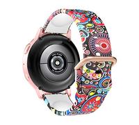 MoKo Cinturino Stampato Compatibile con Samsung Galaxy Watch 7 Fe 6 5 4 40mm 44mm/6 4 Classic 43mm 47mm 42mm 46mm/5 PRO 45mm/3 41mm/Active 2, 20mm Cinturino in Silicone con Motivo, Meduse Colorate