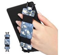 MoKo Cinturino Universale per 6" - 8" E-Reader e Tablet, Cinturino Morbido da Mano Supporto Leggero con Fascetta Elastica Impugnatura per Tablet ad Alta Elasticità, Magnolia Bianca