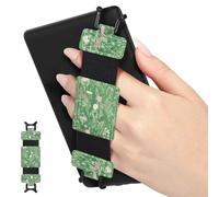 MoKo Cinturino Universale per 6" - 8" E-Reader e tablet, Cinturino Morbido da Mano Supporto Leggero con Fascetta Elastica Impugnatura per Tablet ad Alta Elasticità, Fiore verde
