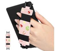 MoKo Cinturino Universale per 6" - 8" E-Reader e tablet, Cinturino Morbido da Mano Supporto Leggero con Fascetta Elastica Impugnatura per Tablet ad Alta Elasticità, Kiwi Fragola