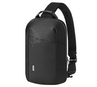 MoKo Compact EDC Sling Bag per il nuovo iPad Pro M4 e Air M2 2024 da 13 pollici, borsa a tracolla minimalista per l'uso quotidiano, zaino con tracolla singola per MacBook Air M3/Pro da 13”, Nero