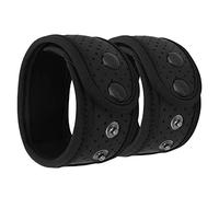 MoKo Confezione da 2 Cinghie Caviglia per Tracker Attività Fitbit & Garmin | Cinghia per Caviglia in Neoprene Regolabile Anti-sudore per Tracker Fitness con Tasca a Rete, Nero