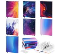 MoKo Copertina per Libri, Cover Protettiva per Libri in Tessuto Elastico Copertine Colorate Estensibile e Riutilizzabile Protezione Libro Scolastici fino a 25×32cm, 7PZS