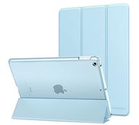 MoKo Cover Compatibile con 2018/2017 iPad 9,7 6th/5th Generazione, Ultra Sottile Leggero Custodia in Tri-Fold Auto Sveglia/Sonno con Retro Semi-Trasparente Rigido, Cielo Blu