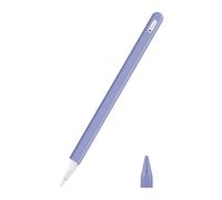 MoKo Cover compatibile con iPad iPencil di seconda generazione, custodia protettiva per pennino in silicone, pennino capacitivo con punta di ricambio e clip integrata, Lavanda