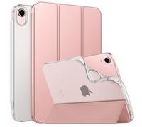 MoKo Cover Compatibile con Nuovo iPad Mini 7 (A17 PRO) 2024, Custodia iPad Mini 6a Generazione 2021 (8,3 Pollici), Custodia iPad Mini 6, TPU Cover Posteriore per iPad Mini 7, Oro Rosa
