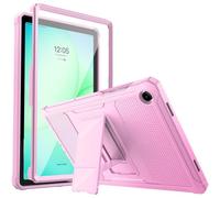 MoKo Cover Compatibile con Samsung Galaxy tab A11+ Plus 11 Pollici 2025/Galaxy Tab A9+ Plus 11 Pollici 2023, Custodia Protettiva per Tablet, Copertura Completa, con Pellicola Integrata, Fiore Rosa