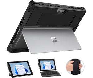 MoKo Cover compatibile con Surface Go 3 2021 / Surface Go 2 2020 / Surface Go 2018, custodia protettiva tutto in uno con portapenna, cinturino compatibile con tastiera QWERTY di tipo copertina,
