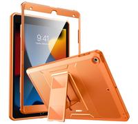 MoKo Cover Custodia Compatibile con iPad 9a Generazione 10,2 2021 / iPad 8a Gen 2020 / 7a Gen 2019, Custodia Coperta Protettiva Anti-urti Protezione Sporco con Pellicola Integrata, Arancione