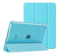 MoKo Cover Custodia Per iPad 9a/8a/7a Gen. 2021/2020/2019, Blu Pavone