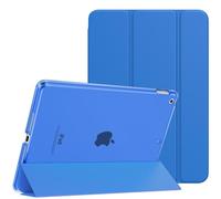 MoKo Cover Custodia Per iPad 9a/8a/7a Gen. 2021/2020/2019, Blu Zaffiro | Cover Custodia Per iPad 10.2'', Ultra Sottile Leggero in Triplice Auto Sveglia/Sonno con Retro Semi-trasparente Rigido
