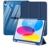 MoKo Cover Custodia per iPad A16, iPad 11/10 Gen 11/10.9", Blu Mare Scuro