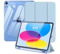MoKo Cover Custodia per iPad A16, iPad 11/10 Gen 11/10.9 Pollici, Cielo Blu