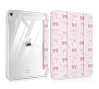 MoKo Cover Custodia per iPad A16, iPad 11/10 Gen 11/10.9", Stella Rosa