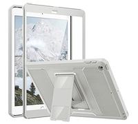 MoKo Cover per iPad 9.7 2018/2017, iPad 6ª Generazione/iPad 5ª Generazione, Custodia Coperta Protettiva Anti-Urti e Sporco con Pellicola Integrata & Supporto per iPad 9.7", Grigio Chiaro