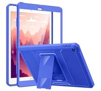 MoKo Cover per iPad 9.7 2018/2017, iPad 6ª Generazione/iPad 5ª Generazione, Custodia Coperta Protettiva Anti-Urti e Sporco con Pellicola Integrata & Supporto per iPad 9.7", Blu