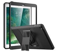 MoKo Cover per iPad 9.7 2018/2017, iPad 6ª Generazione/iPad 5ª Generazione, Custodia Full Body Coperta Protettiva Anti-Urti e Sporco con Pellicola Integrata & Supporto per iPad 9.7 Pollici, Nero