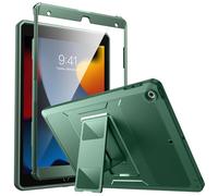 MoKo Cover per iPad 9a generazione 2021 / iPad 8a Gen 2020 / 7a Gen 2019, Custodia Full Body Coperta Protettiva Anti-urti Protezione Completa e Sporco con Pellicola Integrata per iPad 10.2,Verde notte