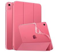 MoKo Custodia Protettiva per iPad (A16) 11a Generazione 11 Pollici 2025/10a gen 10,9" 2022, iPad Cover in TPU e Pelle PU, Chiusura Magnetica, Sostegno, Auto Riattivazione/Standby, Anguria Rossa