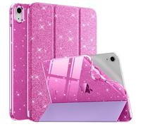 MoKo Custodia iPad A16 11" 11ª gen (2025)/10,9" 10ª gen (2022) TPU glitter Auto Sveglia Viola