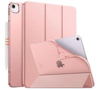 MoKo Cover per iPad Air 13 Pollici M3 2025/M2 2024, iPad Air 13 Pollici Custodia Shell Guscio Posteriore TPU Morbido, Foglio Intelligente Sottile Cover, Auto Sveglia/Sonno, Oro Rosa
