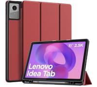 MoKo Cover per Lenovo Idea Tab 11 2025 con Porta Penna, Vino Rosso
