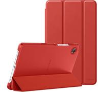 MoKo Cover per Samsung Galaxy Tab A11 8,7" 2025/Galaxy Tab A9 8,7" 2023, Custodia Rigida con Supporto Leggero per Tablet Samsung A11/A9, Due Angoli di Visualizzazione, Rosso