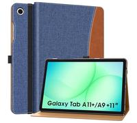 MoKo Cover per Samsung Galaxy Tab A11+ /A9+ Plus 11", Denim Blu Marrone
