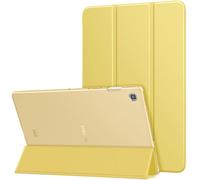 MoKo Cover per Samsung Galaxy Tab S5e 2019, Ultra Sottile Leggero Custodia in Tri-Fold Auto Sveglia/Sonno con Retro Semi-Trasparente Rigido per Samsung Galaxy Tab S5e 2019, Giallo Chiaro