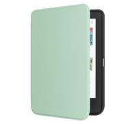 MoKo Cover per Tolino Shine Color/Shine 5(2024)/Shine 4(2022) e Kobo Clara BW/Colour/2E 6", Cover Folio ultra sottile e leggera con funzione Auto Wake/Sleep per Kobo, Verde Tequila con Motivo Litchi