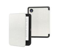 MoKo Cover per Tolino Shine Color/Shine 5(2024)/Shine 4(2022) e Kobo Clara BW/Colour/2E 6", Cover Folio Ultra Sottile e Leggera con Auto Sveglia/Sonno per Kobo Clara 6" 2024, Glitter Bianco