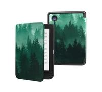 MoKo Cover per Tolino Shine Color/Shine 5(2024)/Shine 4(2022) e Kobo Clara BW/Colour/2E 6", Cover Folio ultra sottile e leggera con funzione Auto Wake/Sleep per Kobo Clara 6" 2024, Foresta Verde