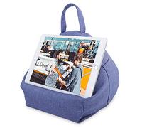 MoKo Cuscino Supporto per Tablet, Morbido Fino a 12.9" Compatibile con Galaxy Tab S9/S9+, iPad Air 5 10.9 iPad Pro 11/12.9 2022, iPad 10a 10.2 2022/2021, iPad Air 4/Mini 6, iPad Pro 11/10.5 - Jean Blu